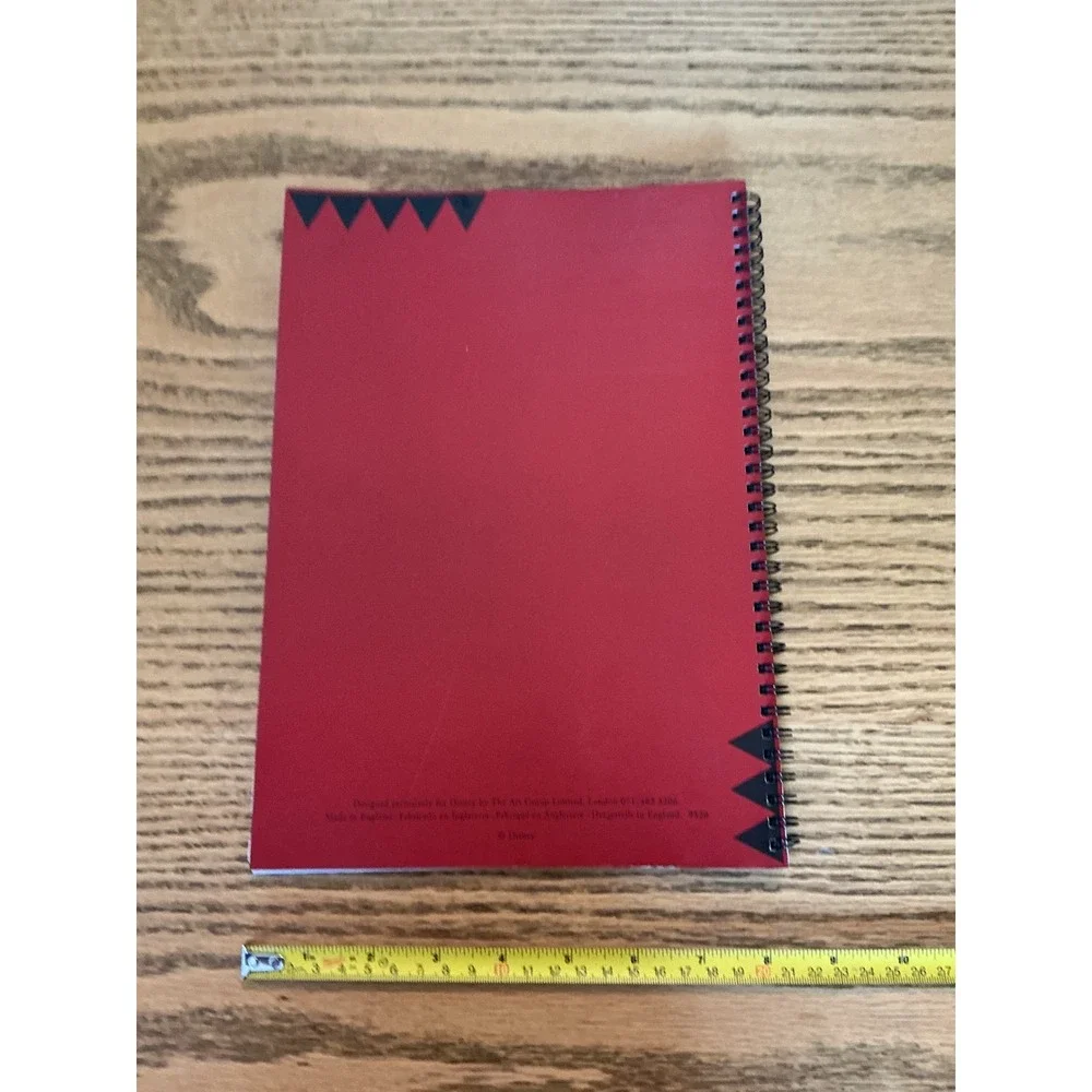 Vintage Disney Store Mickey Minnie Mouse Floral Spiral Notebook Pluto Sketch Pad